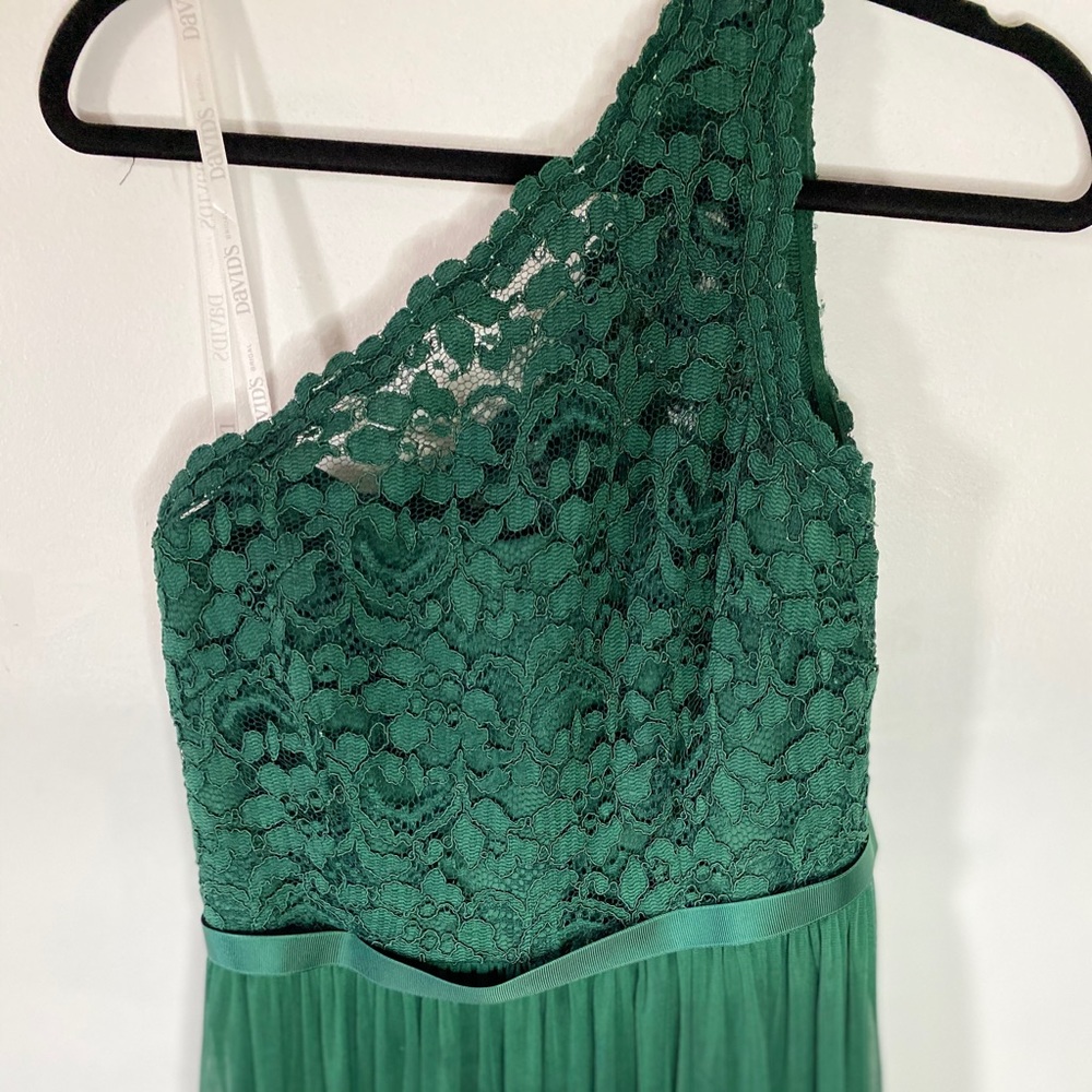 Green lace dress